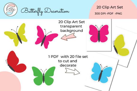 Butterfly Printable Clip Art and Decor