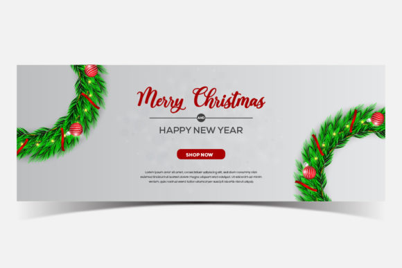 Christmas Banner Set Illustration for Creative Projects