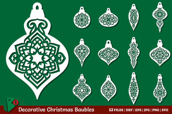 Christmas Baubles Cutting Crafts: Transforming Digital Files into Festive Reality