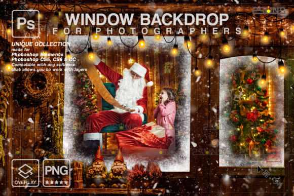 Christmas Overlays, Frosted Window: Transforming Digital Spaces into Winter Wonders