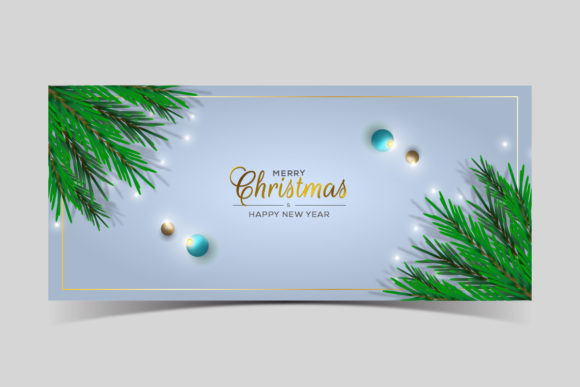 Christmas Realistic Banner Background for Creative Projects