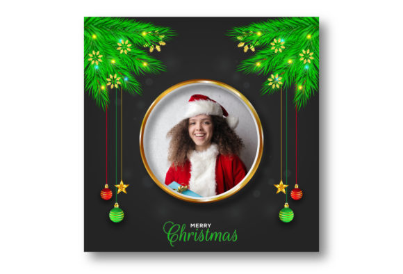 Christmas Social Media Photo Frame