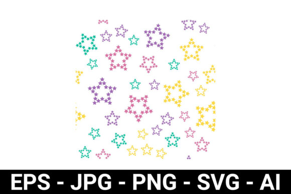 Colorful Star Seamless Pattern