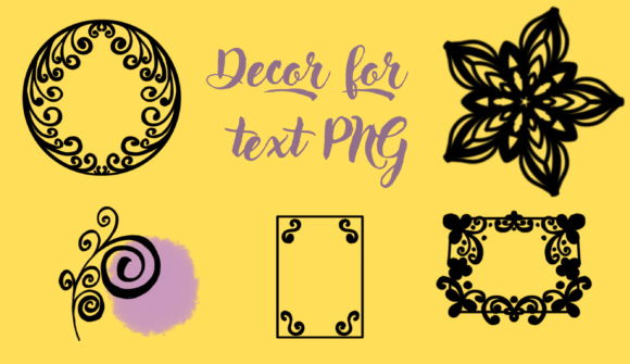 Decor for Text PNG: Enhancing Visual Communication Across Design and Print