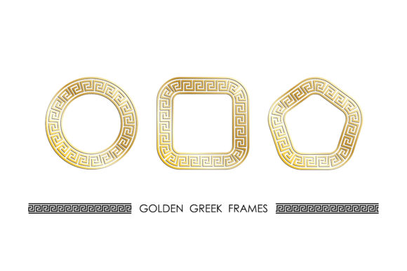 Elevate Your Designs with Golden Greek Round and Square Frames: A Comprehensive Guide to Ancient Ornamental Art