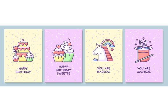 Happy Birthday Wishes Greeting Cards for Creative Projects