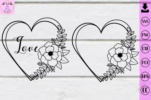 Heart Flower Svg, Heart Svg, and Heart Frame: A Versatile Design for Every Occasion