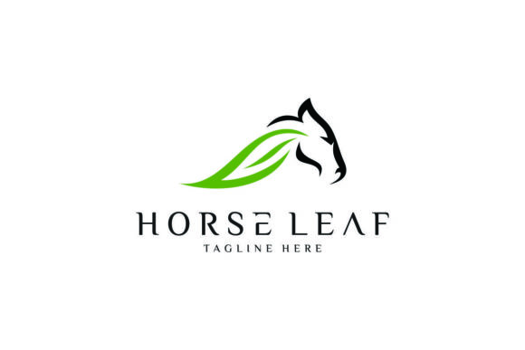 Horse with a Combination of Leaves