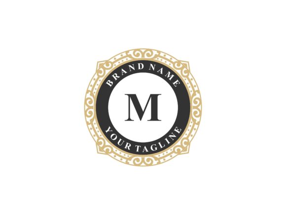 Initial M Elegant Frame Ornament Logo: A Strategic Asset for Premium Branding