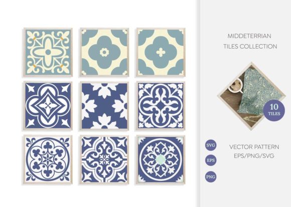 Mediterranean Tiles Vector Pattern: A Comprehensive Guide for Digital Crafting and Design