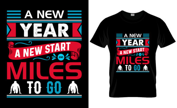 New Year T-shirt and Mug Design 17 – A Trendy Digital Clip Art for All Occasions