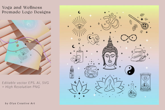 Premade Yoga and Wellness Logo Designs