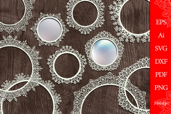 Round Openwork Frames. SVG Sublimation
