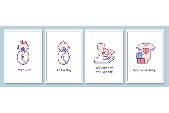 Welcome Party for Newborn Baby Cards