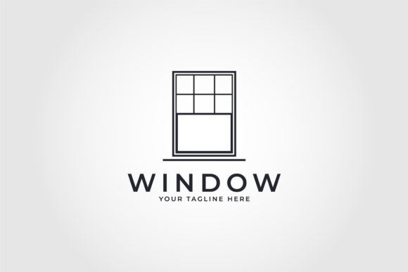 Window Icon Vector Logo Design Template